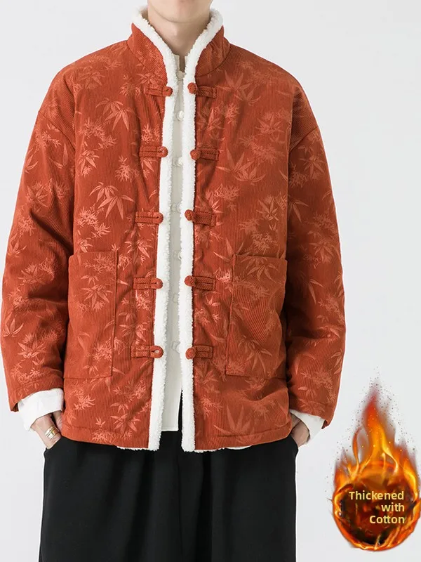 Thiened Fce Вельветовая хлопковая куртка на подкладке для мужчин, зимняя теплая воротник-стойка, длинная свеч, свободная посадка на пуговицах в китайском стиле...
Thiened Fce Вельветовая хлопковая куртка на подкладке для мужчин, зимняя теплая воротник-стойка, длинная свеч, свободная посадка на пуговицах в китайском стиле...