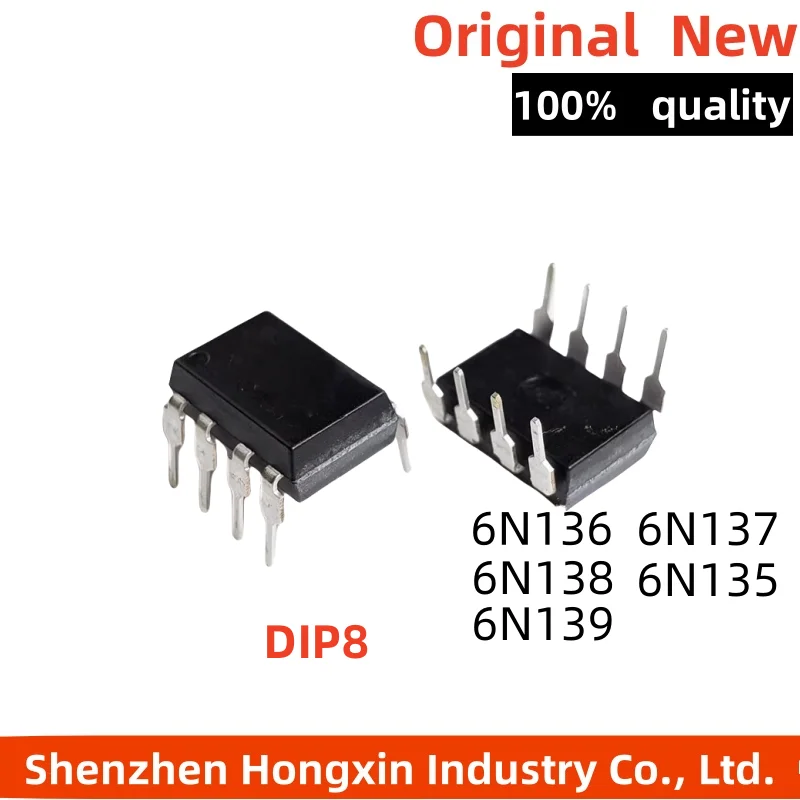 10pcs/lot 6N135 6N136 6N137 6N138 6N139 light coupling into DIP8 optoisolator photoelectric coupling
10pcs/lot 6N135 6N136 6N137 6N138 6N139 light coupling into DIP8 optoisolator photoelectric coupling