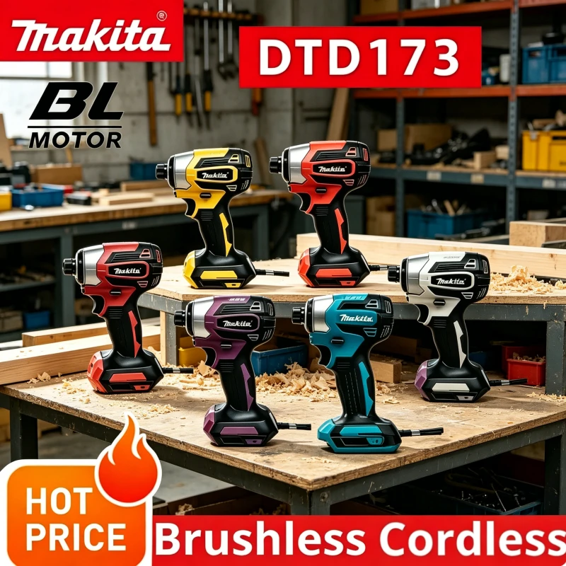 Makita DTD173 180 Nm T-Mode Brushless Cordless Rechargeable Impact Driver Electric Drill Power Tool Wood Bolt For Makita Battery
Makita DTD173 180 Nm T-Mode Brushless Cordless Rechargeable Impact Driver Electric Drill Power Tool Wood Bolt For Makita Battery
