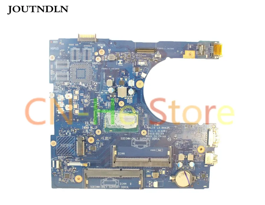 Материнская плата для ноутбука Dell INSPIRON 5458 5558 5758 La-b843p AAL10 LA-B843P XCFXD 0XCFXD CN-0XCFXD с процессором i5-5250U протестирована
Материнская плата для ноутбука Dell INSPIRON 5458 5558 5758 La-b843p AAL10 LA-B843P XCFXD 0XCFXD CN-0XCFXD с процессором i5-5250U протестирована