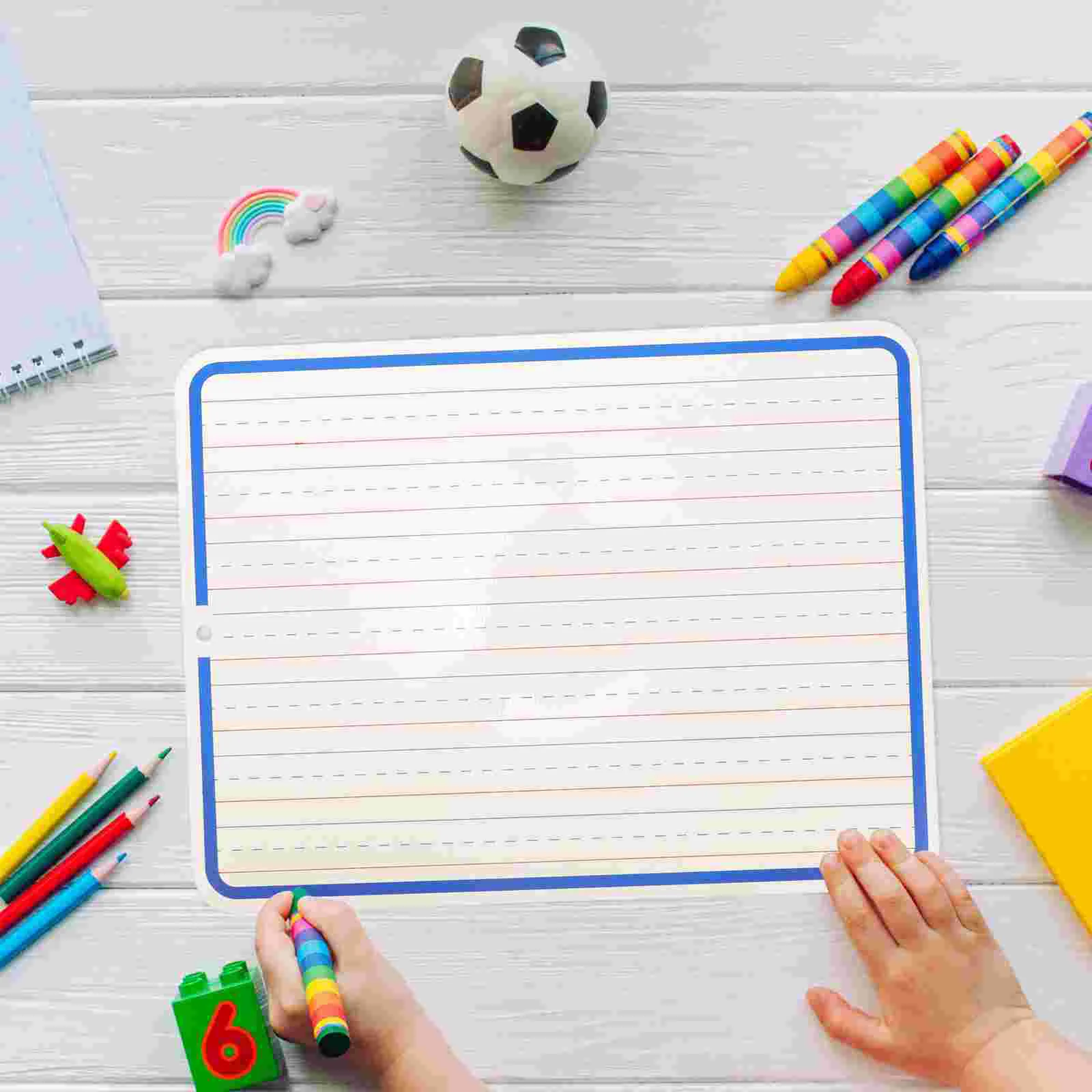 Small Whiteboard 30.2x23 cm Dry Erase Writing Board for Kids Classroom Teacher Student Answer Board White Sentence Strips Lines
Small Whiteboard 30.2x23 cm Dry Erase Writing Board for Kids Classroom Teacher Student Answer Board White Sentence Strips Lines