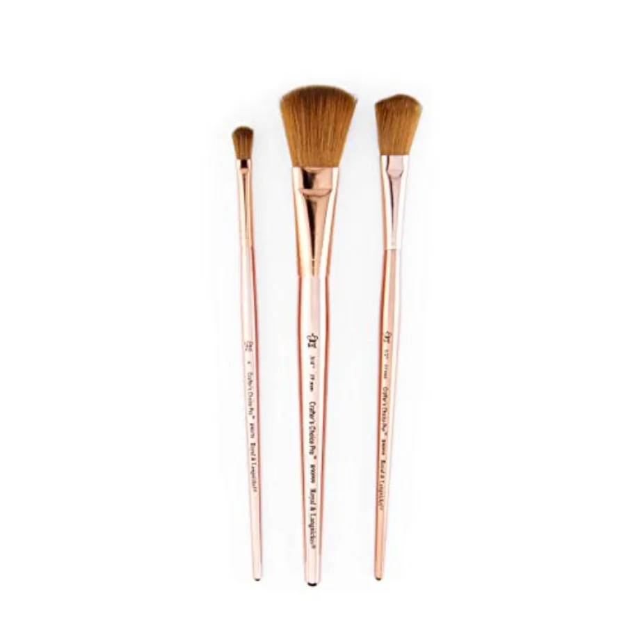 Crafter's Choice Pro Synthetic Sable Craft Brush Set, 3pc
Crafter's Choice Pro Synthetic Sable Craft Brush Set, 3pc