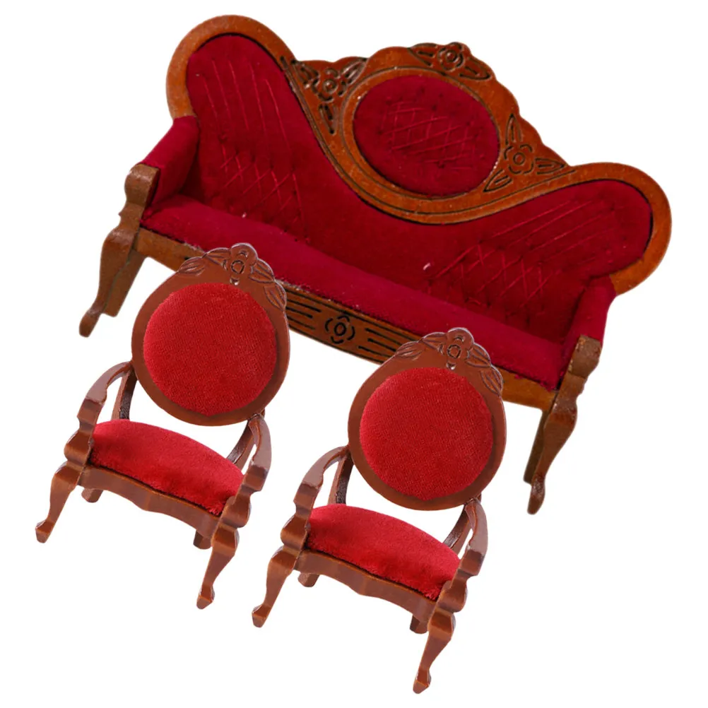 3Pcs Miniature Furniture Vintage Sofa Set for Mini House Accessories Living Room Decoration Miniature Furniture
3Pcs Miniature Furniture Vintage Sofa Set for Mini House Accessories Living Room Decoration Miniature Furniture