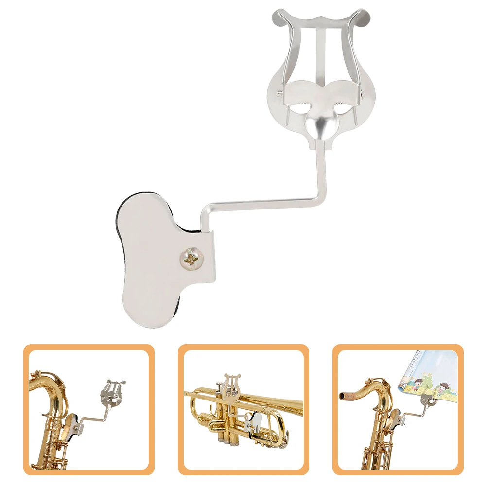 2 Pcs Music Stand Silver Sheet Clip Adjustable Universal Compatibility Keyboard Rack Flute Lyre Saxophone Holder Trombone
2 Pcs Music Stand Silver Sheet Clip Adjustable Universal Compatibility Keyboard Rack Flute Lyre Saxophone Holder Trombone