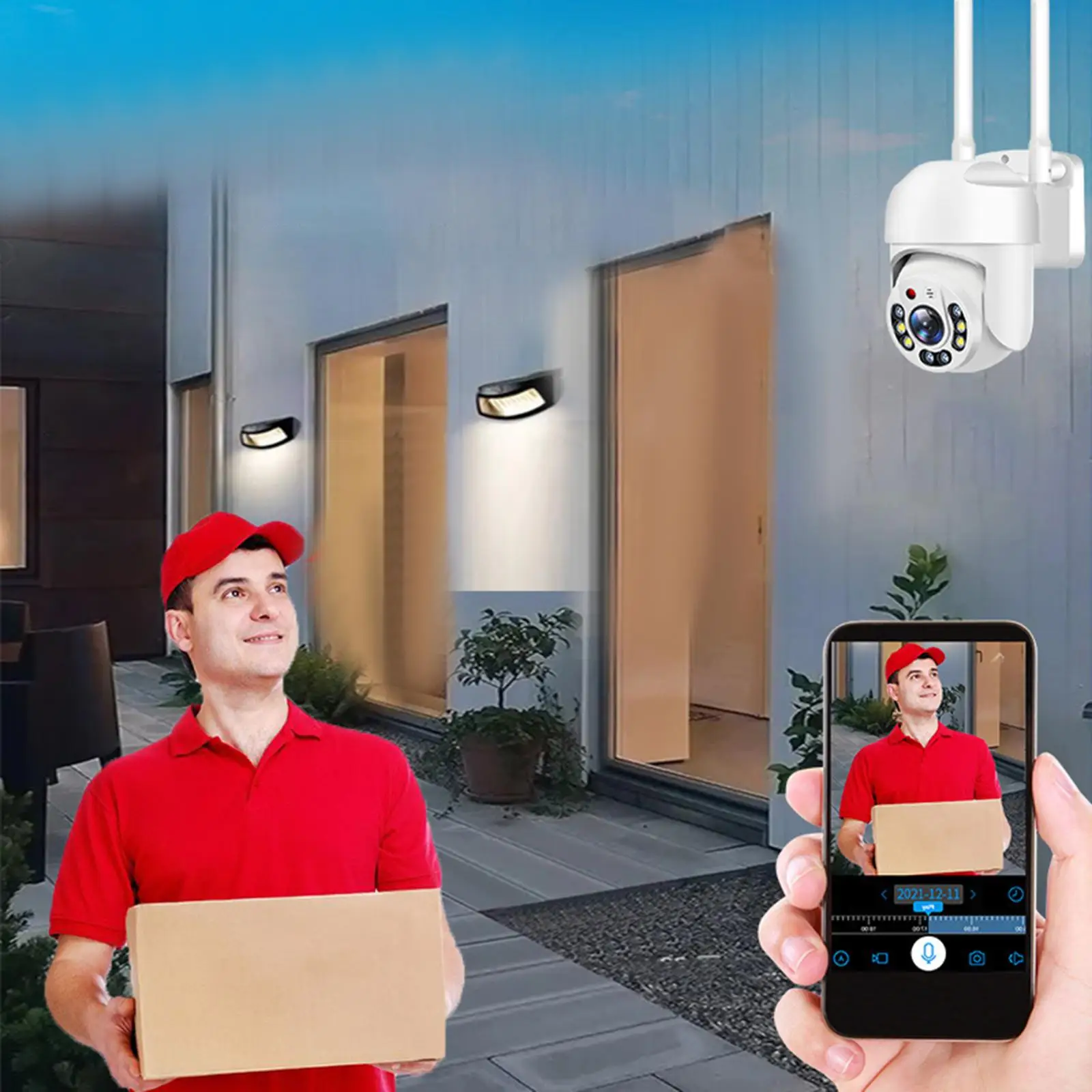 Security Camera Network Surveillance Auto Tracking Weatherproof Color Night View Remote View IP Camera for Outdoor Indoor Home
Security Camera Network Surveillance Auto Tracking Weatherproof Color Night View Remote View IP Camera for Outdoor Indoor Home