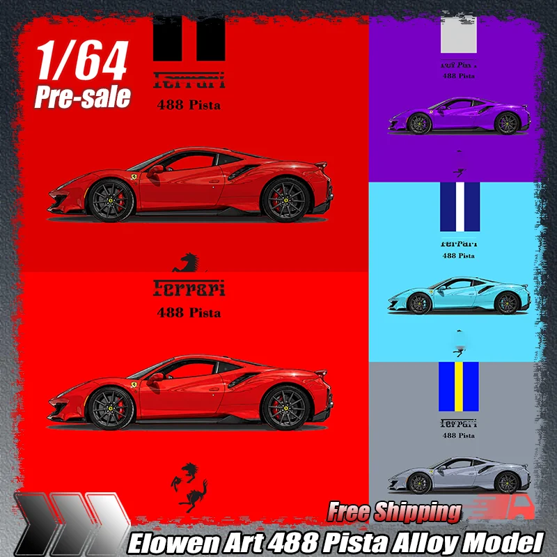 New Elowen Art 488 Pista 1:64 Die-Cast Alloy Car Model Limited Painting Matte Cement Grey For Collection Hobby Enthusiasts Gifts
New Elowen Art 488 Pista 1:64 Die-Cast Alloy Car Model Limited Painting Matte Cement Grey For Collection Hobby Enthusiasts Gifts