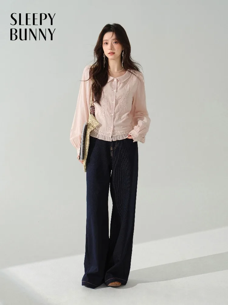 Elegant Embroidered Blouse Women Sweet Ruffle Long Sleeve Shirt French Style Vintage Loose Top for Autumn Casual Chic Outfit
Elegant Embroidered Blouse Women Sweet Ruffle Long Sleeve Shirt French Style Vintage Loose Top for Autumn Casual Chic Outfit