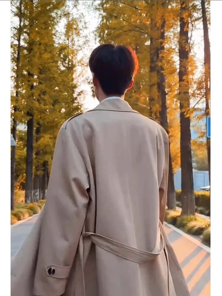 Korean Sle Mid-Length Double-Breasted Coat Men's Women's Autumn CleanFit Over-Knee Couple's High-End Feelings Coat
Korean Sle Mid-Length Double-Breasted Coat Men's Women's Autumn CleanFit Over-Knee Couple's High-End Feelings Coat