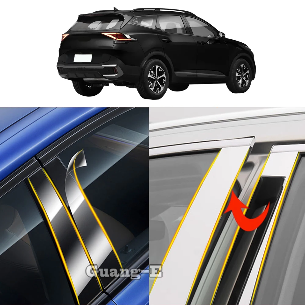 Car TPU/Glossy Mirror Pillar Post Cover For KIA Sportage NQ5 2022-2024 Door Trim Window Molding Sticker Plate Accessories 6PCS
Car TPU/Glossy Mirror Pillar Post Cover For KIA Sportage NQ5 2022-2024 Door Trim Window Molding Sticker Plate Accessories 6PCS