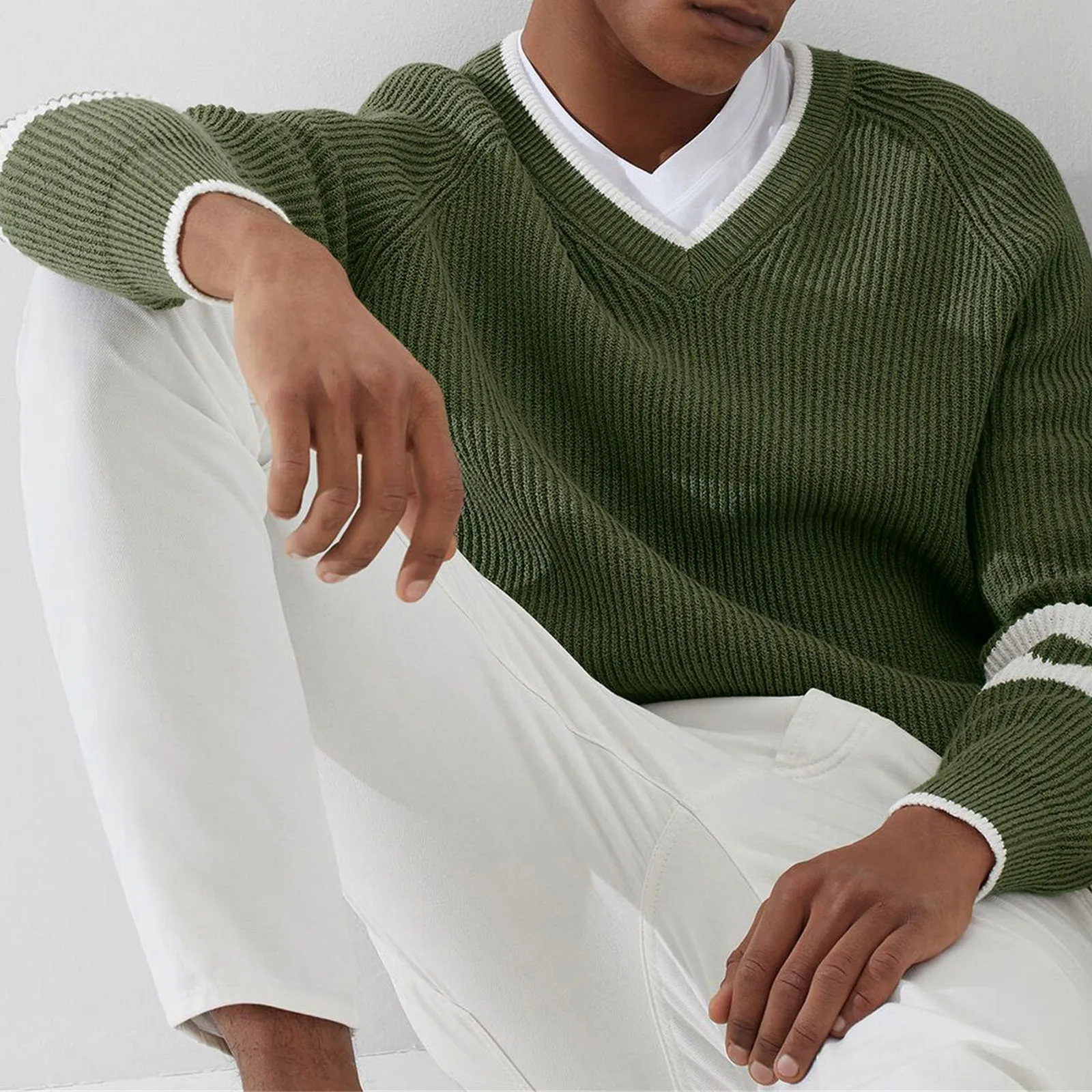 Vintage Stripes Sweaters Men Crew Neck Sweater Men Pullover Jumpers Fashion Clothing Autumn Winter Tops Men Knitted Sweatshirts
Vintage Stripes Sweaters Men Crew Neck Sweater Men Pullover Jumpers Fashion Clothing Autumn Winter Tops Men Knitted Sweatshirts