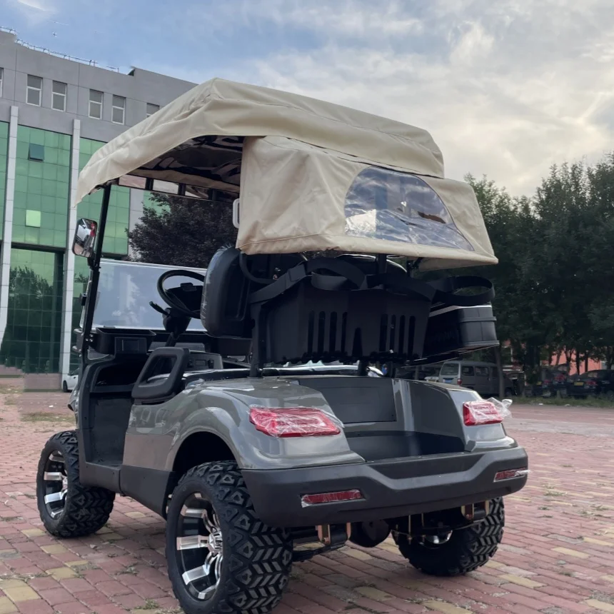 72V Lithium Battery Electric Golf Cart For Sale Folding Windshield With Golf Bag Straps And Basket Sand Bucket X2 Rain Cover
72V Lithium Battery Electric Golf Cart For Sale Folding Windshield With Golf Bag Straps And Basket Sand Bucket X2 Rain Cover