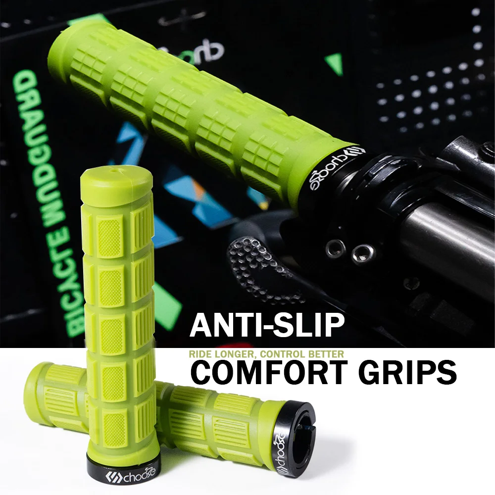 CNC Mountain Bike Grips - Anti-Slip Rubber Handlebar Grips with 3D Shock Absorption Design for MTB Bicycle
CNC Mountain Bike Grips - Anti-Slip Rubber Handlebar Grips with 3D Shock Absorption Design for MTB Bicycle