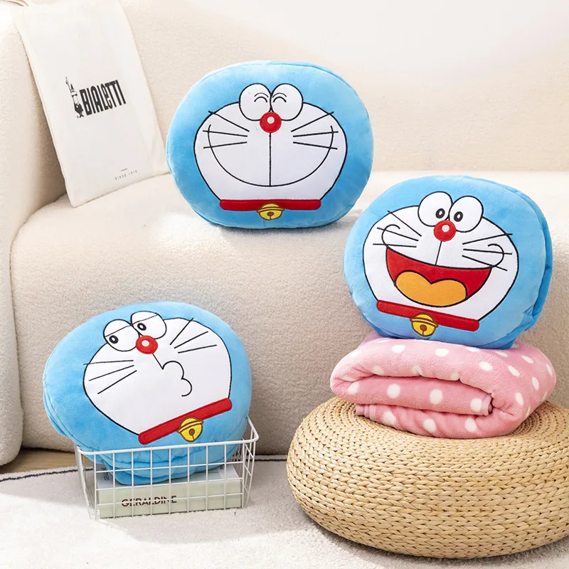 Плюшевая подушка Doraemon, одеяло, подушка 3-в-1, покрывающая руки, одеяло, плюшевые игрушки Аниме
Плюшевая подушка Doraemon, одеяло, подушка 3-в-1, покрывающая руки, одеяло, плюшевые игрушки Аниме