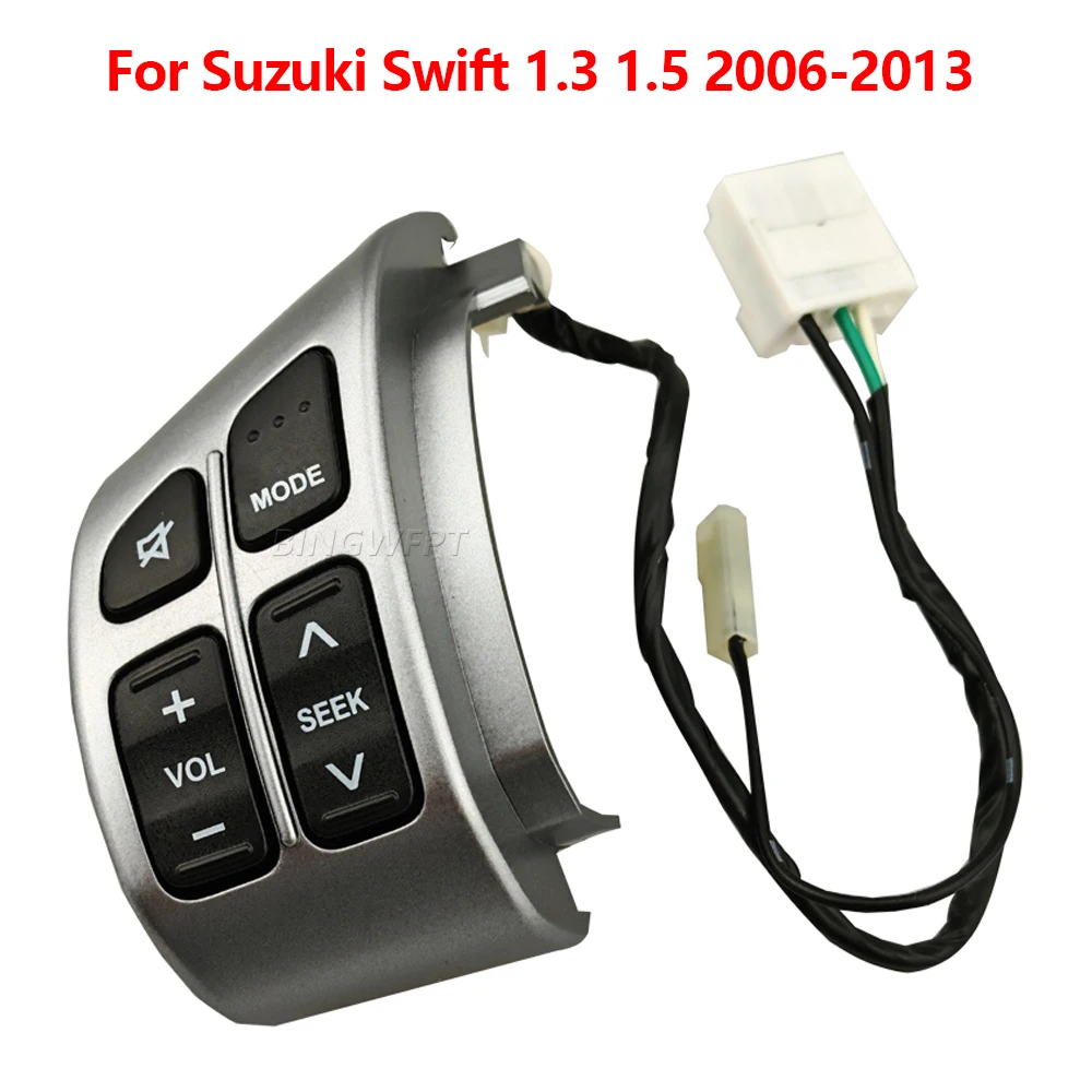 Steering Wheel Control Switch Left Button With Wire 6pins For Suzuki Swift 1.3 1.5 2006 2007 2008 2009 2010 2011 2012 2013
Steering Wheel Control Switch Left Button With Wire 6pins For Suzuki Swift 1.3 1.5 2006 2007 2008 2009 2010 2011 2012 2013