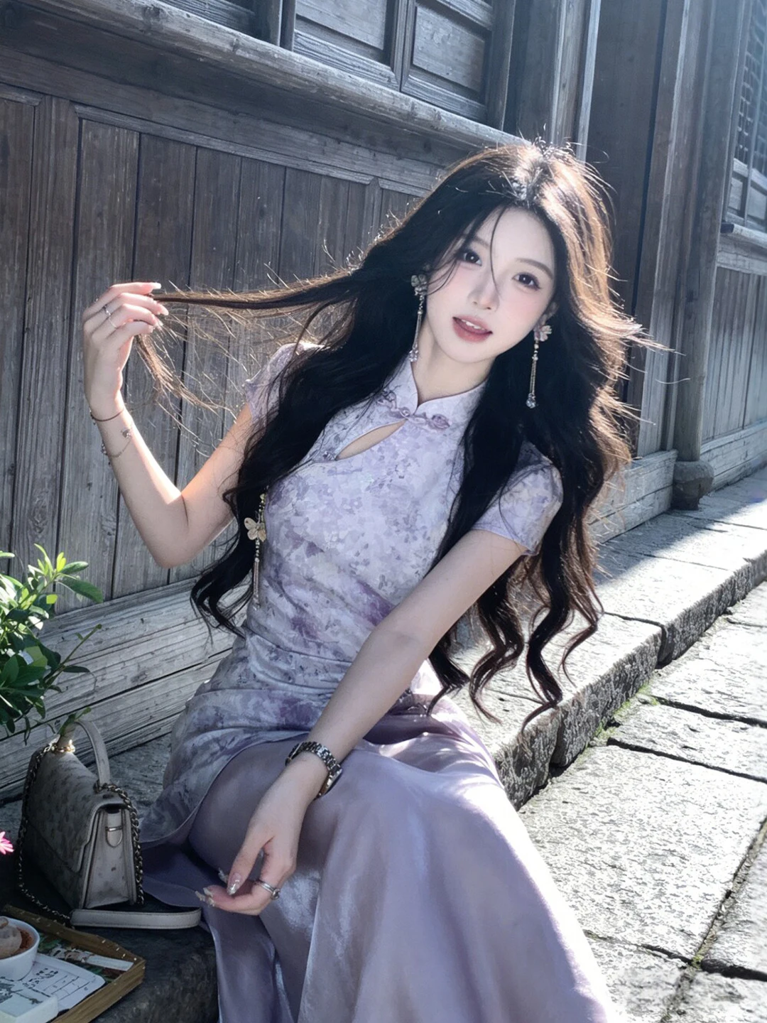 New Chinese Style Gentle Purple Slim Fit Long Qipao Dress Summer Business City Commute Street Style Party Casual Travel Dress
New Chinese Style Gentle Purple Slim Fit Long Qipao Dress Summer Business City Commute Street Style Party Casual Travel Dress