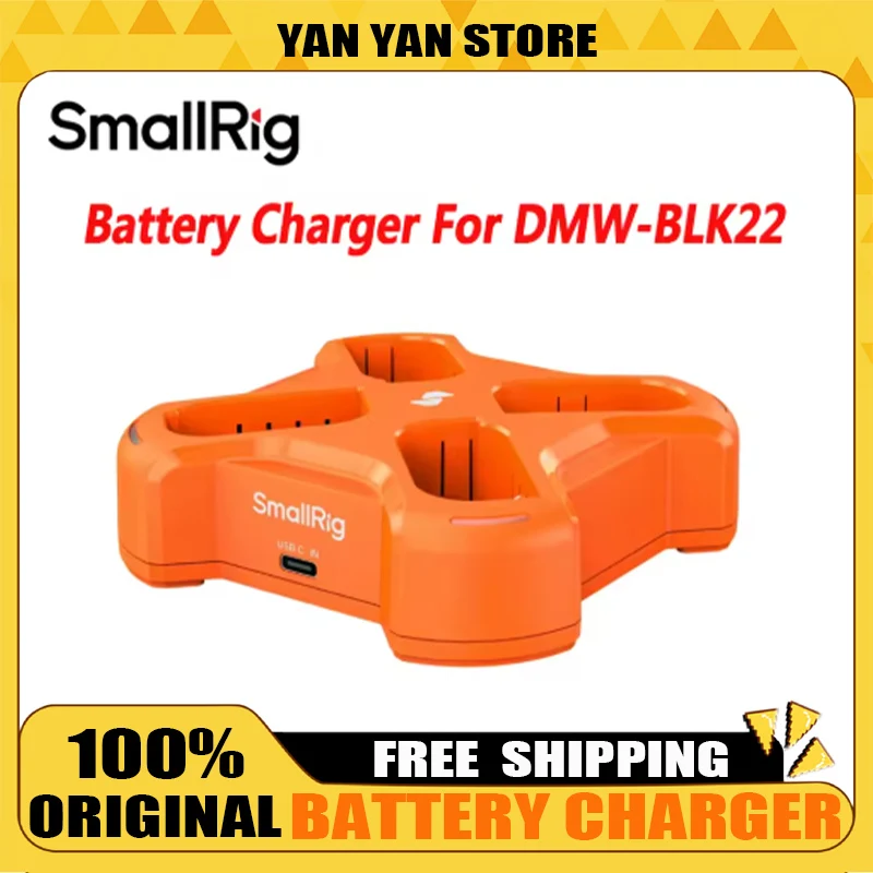 SmallRig 4-Channel Camera Battery Charger for DMW-BLK22 for DC-S5/S5K/S5II/S5IIX/S5M2 with 45W PD Protocol Inpu 5748 Accessories
SmallRig 4-Channel Camera Battery Charger for DMW-BLK22 for DC-S5/S5K/S5II/S5IIX/S5M2 with 45W PD Protocol Inpu 5748 Accessories