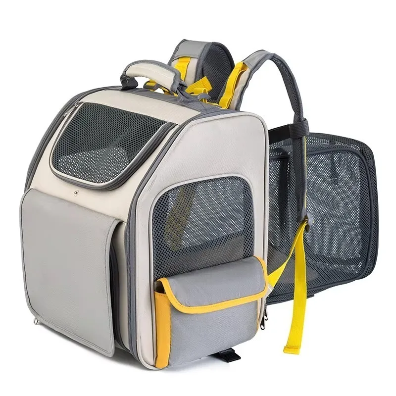 New Arrival Expandable Portable Dog Hiking Backpack Durable Oxford Material Zipper Closure Solid Pattern Pet Carrier
New Arrival Expandable Portable Dog Hiking Backpack Durable Oxford Material Zipper Closure Solid Pattern Pet Carrier