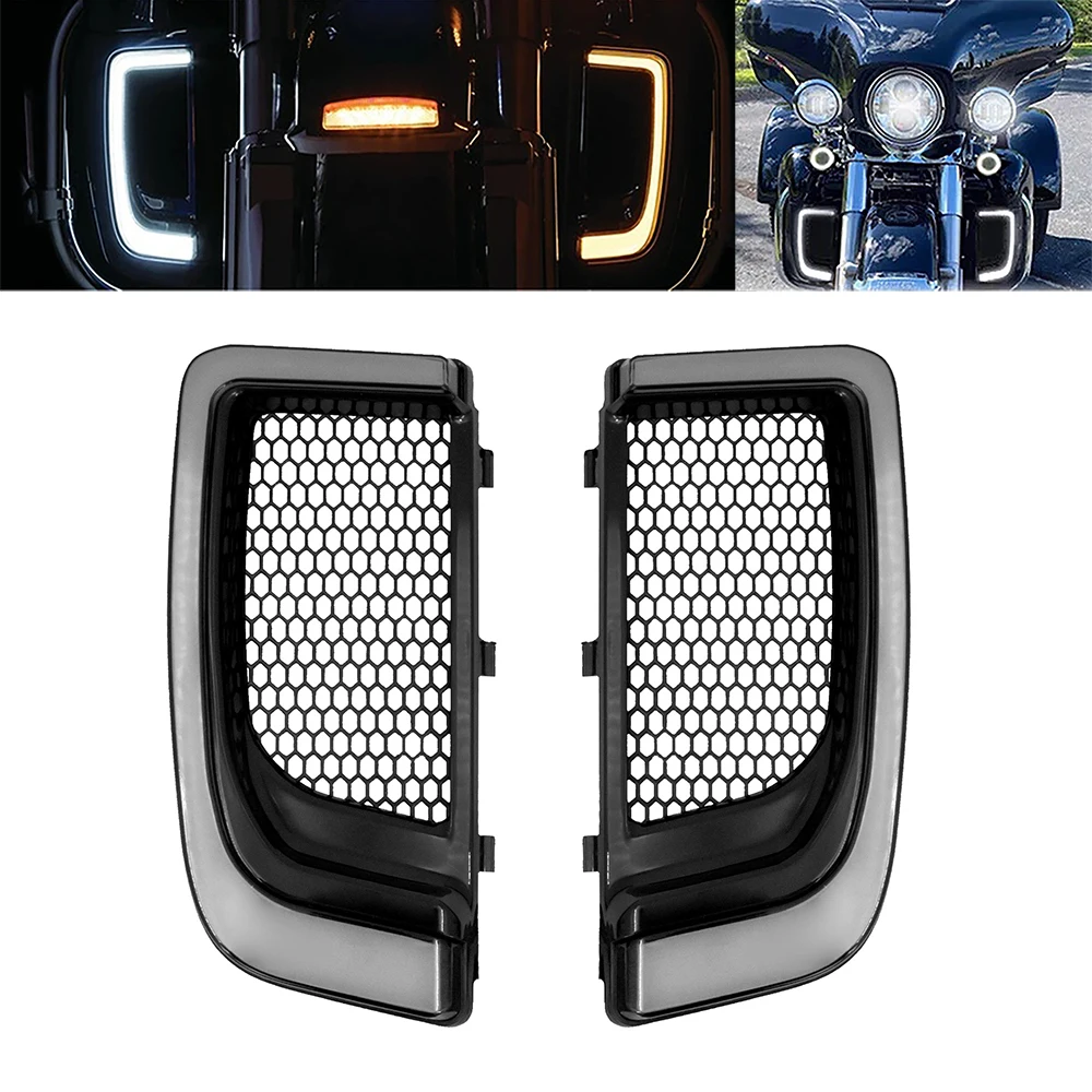 Светодиодные декоративные фары-гриль для мотоциклов Harley Touring Electra Road Glide с функцией поворотников и подсветки
Светодиодные декоративные фары-гриль для мотоциклов Harley Touring Electra Road Glide с функцией поворотников и подсветки