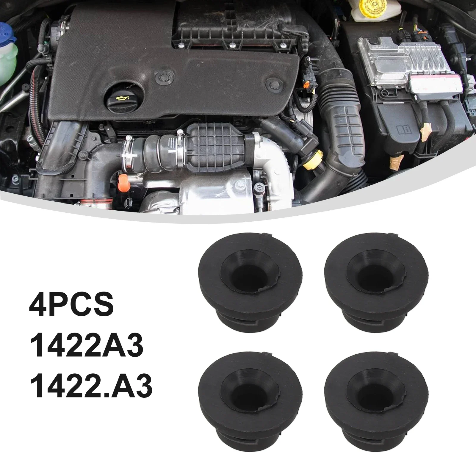 4Pcs Rubber Grommets 1422A 3,1422. A 3 OEM Number For 1.6 HDI Diesel Engine Cover Trim Rubber Mounting Grommet Bung Absorber
4Pcs Rubber Grommets 1422A 3,1422. A 3 OEM Number For 1.6 HDI Diesel Engine Cover Trim Rubber Mounting Grommet Bung Absorber