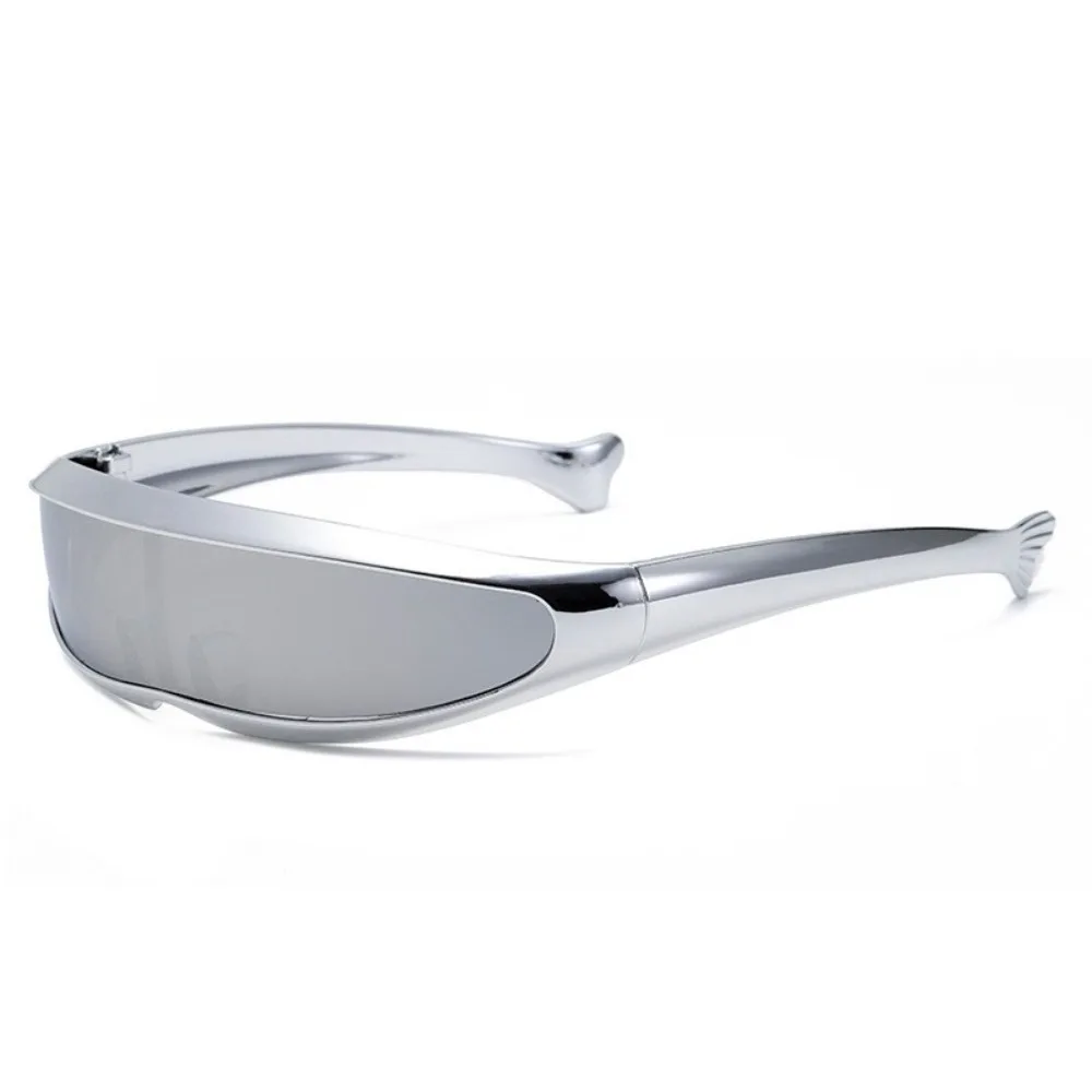 Electroplated Women Eyeglass One-piece Mirror Punk Steampunk Sunglasses Anti Radiation Glass Futuristic Blocking Sunglasses
Electroplated Women Eyeglass One-piece Mirror Punk Steampunk Sunglasses Anti Radiation Glass Futuristic Blocking Sunglasses