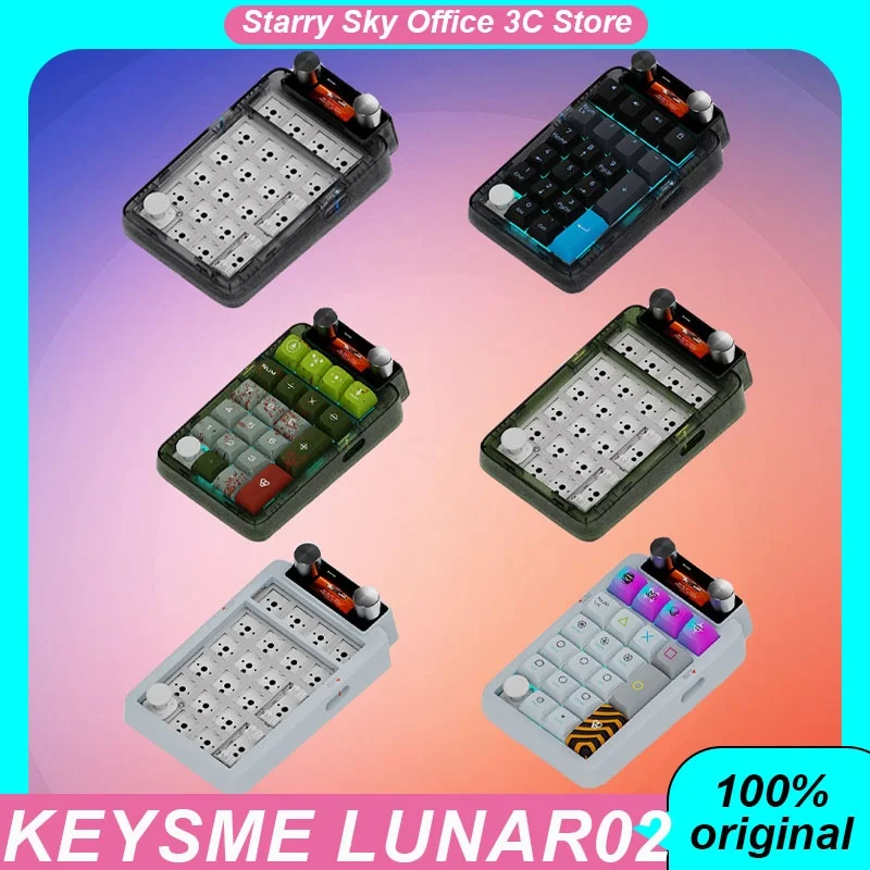 Клавиатура беспроводная Механическая Keysme Lunar02, Bluetooth, 3 режима, цветной экран, программируемая ручка, аксессуары для клавиатуры ноутбука
Клавиатура беспроводная Механическая Keysme Lunar02, Bluetooth, 3 режима, цветной экран, программируемая ручка, аксессуары для клавиатуры ноутбука