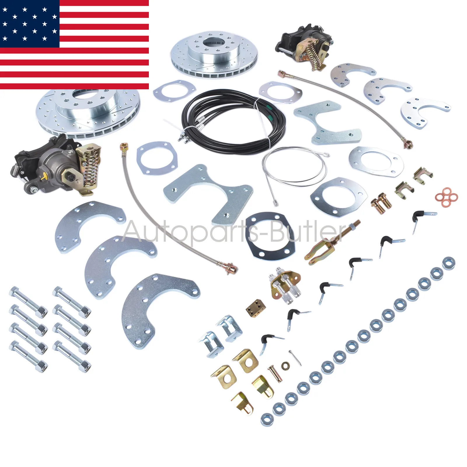 AP03 Complete Disc Brake Conversion Kit + Parking Brakes for Ford 8" 9" Small Bearing
AP03 Complete Disc Brake Conversion Kit + Parking Brakes for Ford 8" 9" Small Bearing