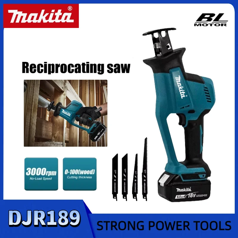 Makita 18V Cordless Electric Reciprocating DJR189 Saw Brushless Rechargeable Wood Metal Cutting Power Tool
Makita 18V Cordless Electric Reciprocating DJR189 Saw Brushless Rechargeable Wood Metal Cutting Power Tool