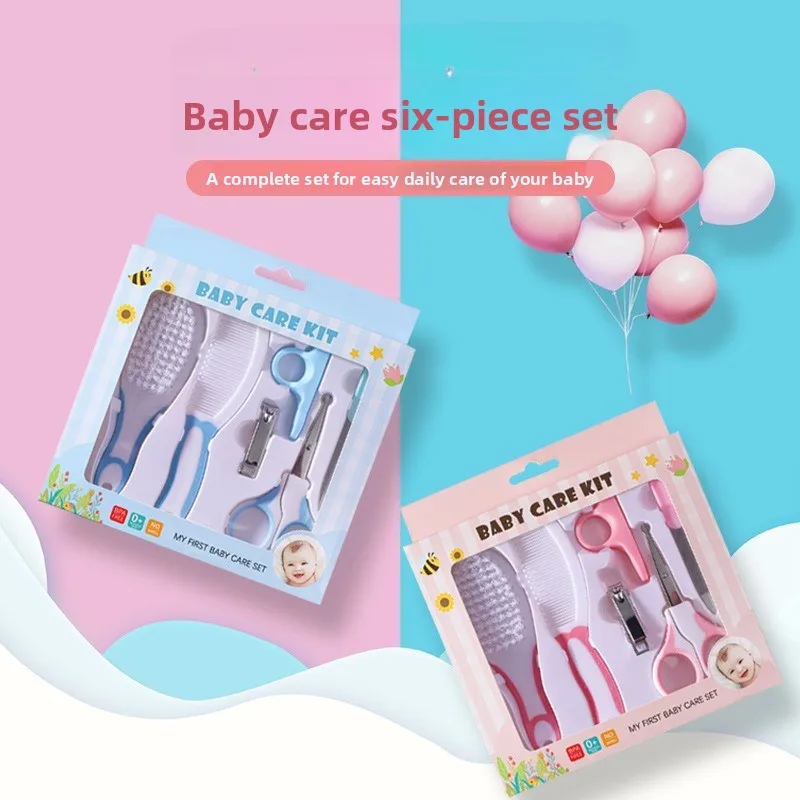 Hot-Selling Baby Grooming 6-Piece Set: Safe Nail Clippers+Soft Hairbrush/Comb Kit, Newborn-Friendly, Anti-Pinch Design.
Hot-Selling Baby Grooming 6-Piece Set: Safe Nail Clippers+Soft Hairbrush/Comb Kit, Newborn-Friendly, Anti-Pinch Design.
