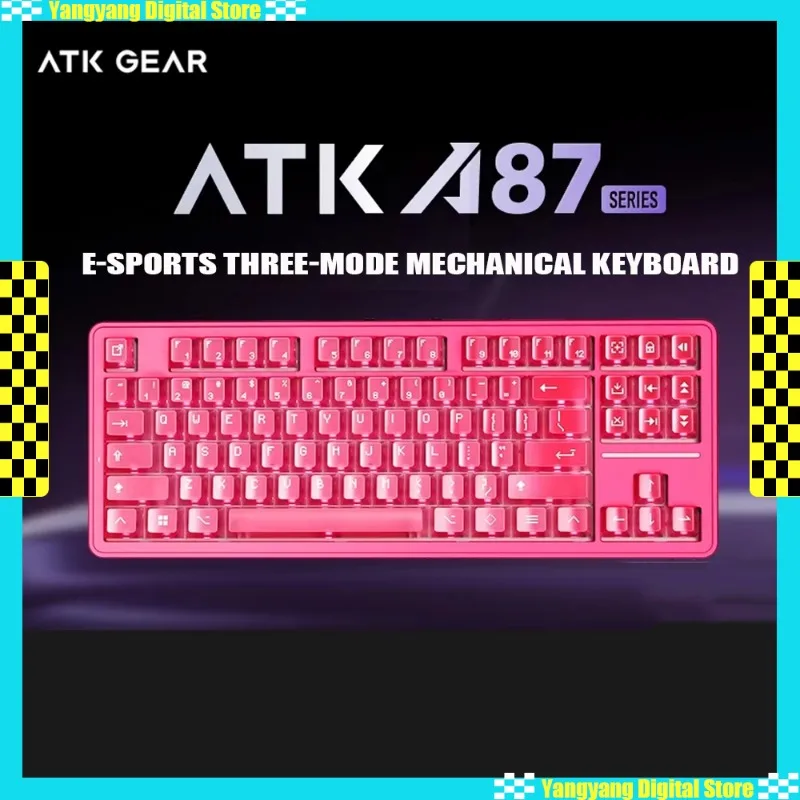 ATK A87 Pro Mechanical Keyboard 87 keys Wireless Tri Mode Hot-swap RGB 12000mAh Office Gaming Custom PC Gamer Accessories Gifts
ATK A87 Pro Mechanical Keyboard 87 keys Wireless Tri Mode Hot-swap RGB 12000mAh Office Gaming Custom PC Gamer Accessories Gifts