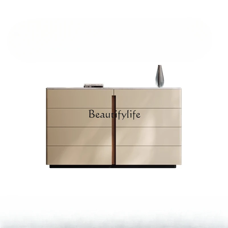 Bedroom high TV cabinet storage locker integrated household saddle leather storage
Bedroom high TV cabinet storage locker integrated household saddle leather storage