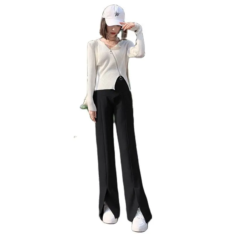 2023 Autumn Pregnant Women's Comfortable Belly Pants Front Split Maternity Flare Trousers Long Loose Casual Pregnancy Boot Cut
2023 Autumn Pregnant Women's Comfortable Belly Pants Front Split Maternity Flare Trousers Long Loose Casual Pregnancy Boot Cut