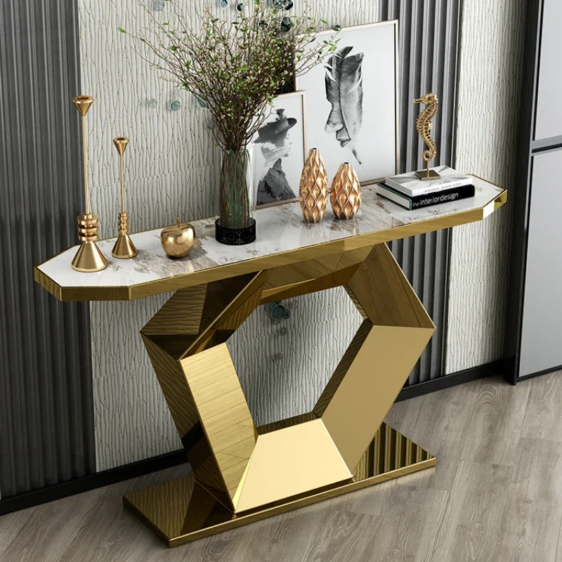 Итальянские легкие роскошные консольные столы с каменной плитой, современный минималистичный входной шкаф, вид сбоку дома, настенный монтаж из нержавеющей стали
Итальянские легкие роскошные консольные столы с каменной плитой, современный минималистичный входной шкаф, вид сбоку дома, настенный монтаж из нержавеющей стали