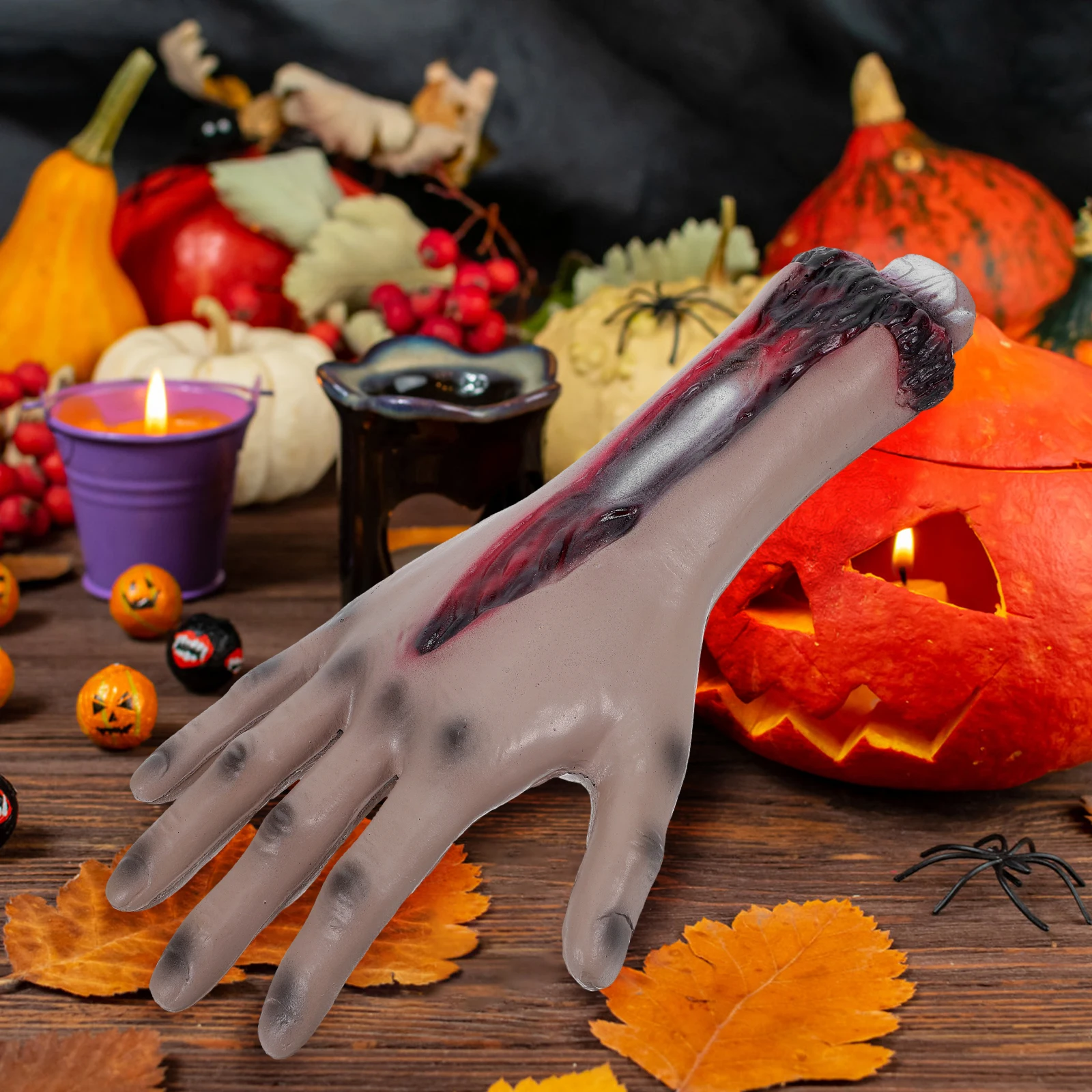 Halloween Decoration Horror Decorations Severed Hand Prop Props Scary Hands for Pu Fingers Fake
Halloween Decoration Horror Decorations Severed Hand Prop Props Scary Hands for Pu Fingers Fake
