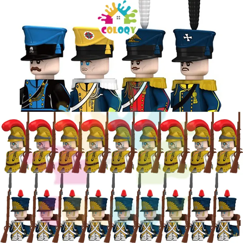 Новые детские игрушки Наполеонические войны, общий солдат, строительные блоки, темно-синие мини-фигурки, игрушки для детей, подарки на день рождения
Новые детские игрушки Наполеонические войны, общий солдат, строительные блоки, темно-синие мини-фигурки, игрушки для детей, подарки на день рождения