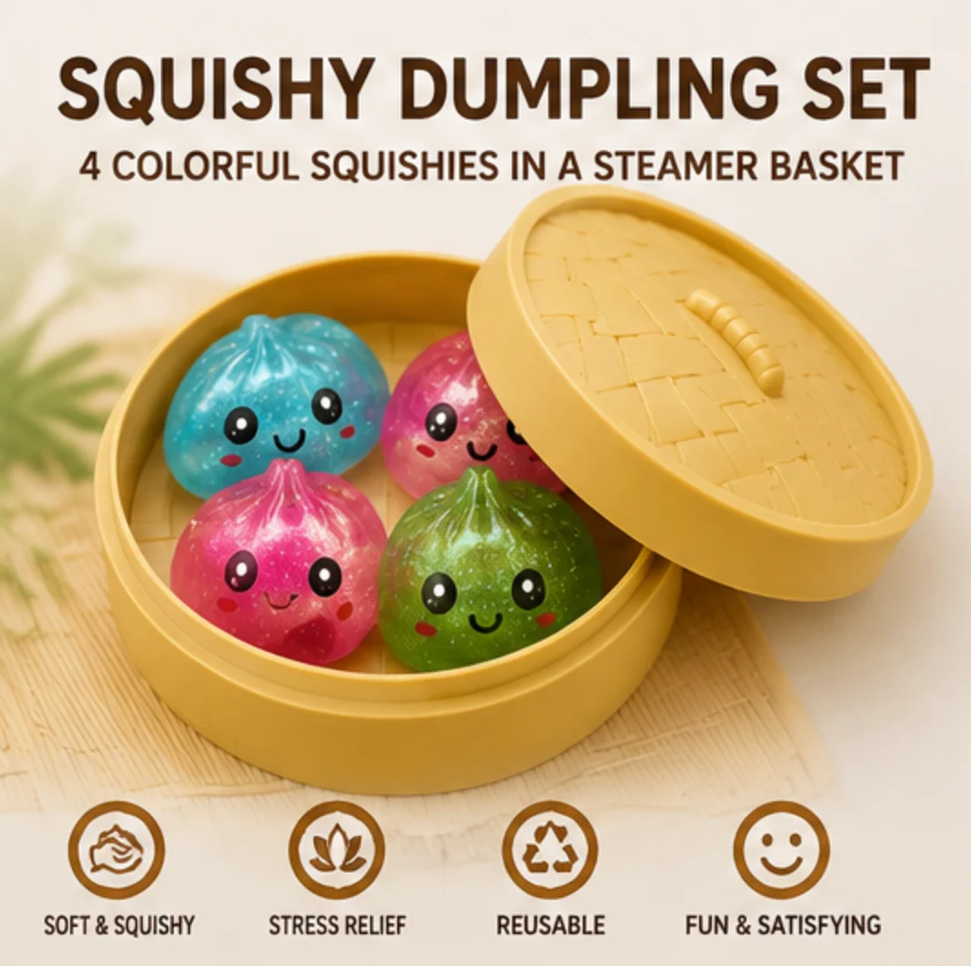 4Pcs Maltose Dumpling Squishy Steamer Set Simulation Bao Bun Cute Expression Stretch Fidget Sensory Anti Stress Adult Toy
4Pcs Maltose Dumpling Squishy Steamer Set Simulation Bao Bun Cute Expression Stretch Fidget Sensory Anti Stress Adult Toy