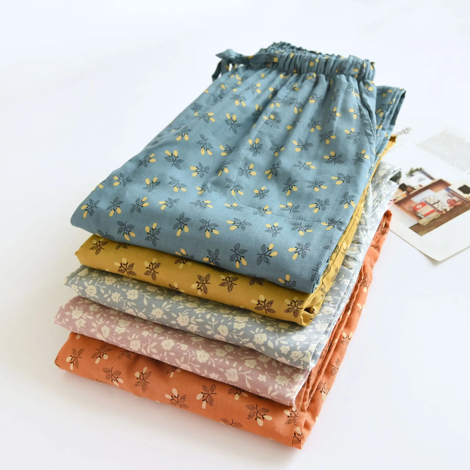 Lightweight Cotton Pajama Pants Women's Home Clothes Long Pants Side Pocket Design Mom Style Sleepwear Four Seasons Suitable
Lightweight Cotton Pajama Pants Women's Home Clothes Long Pants Side Pocket Design Mom Style Sleepwear Four Seasons Suitable