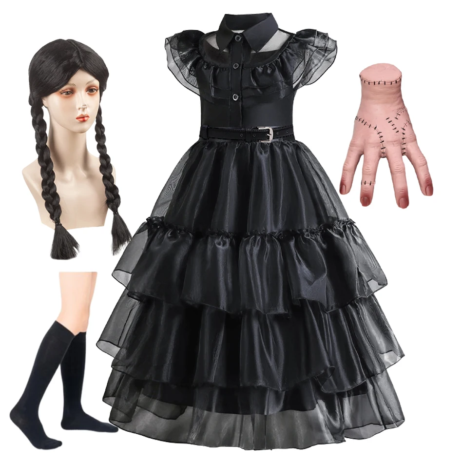 Girls Dress New Movie Addems Halloween Cosplay Family Costume Gothic 2025 Fantasia Vestidos Party Gown Dress
Girls Dress New Movie Addems Halloween Cosplay Family Costume Gothic 2025 Fantasia Vestidos Party Gown Dress