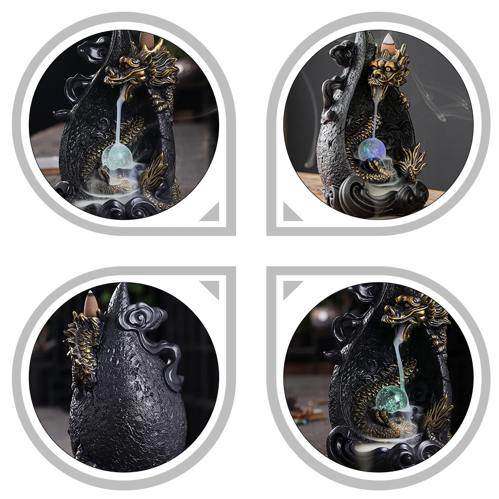 LED Dragon Figurine Incense Burner Aromatherapy Holder Lightweight Portable Home Office Bedroom Sauna Yoga Room LED Lamp Censer
LED Dragon Figurine Incense Burner Aromatherapy Holder Lightweight Portable Home Office Bedroom Sauna Yoga Room LED Lamp Censer