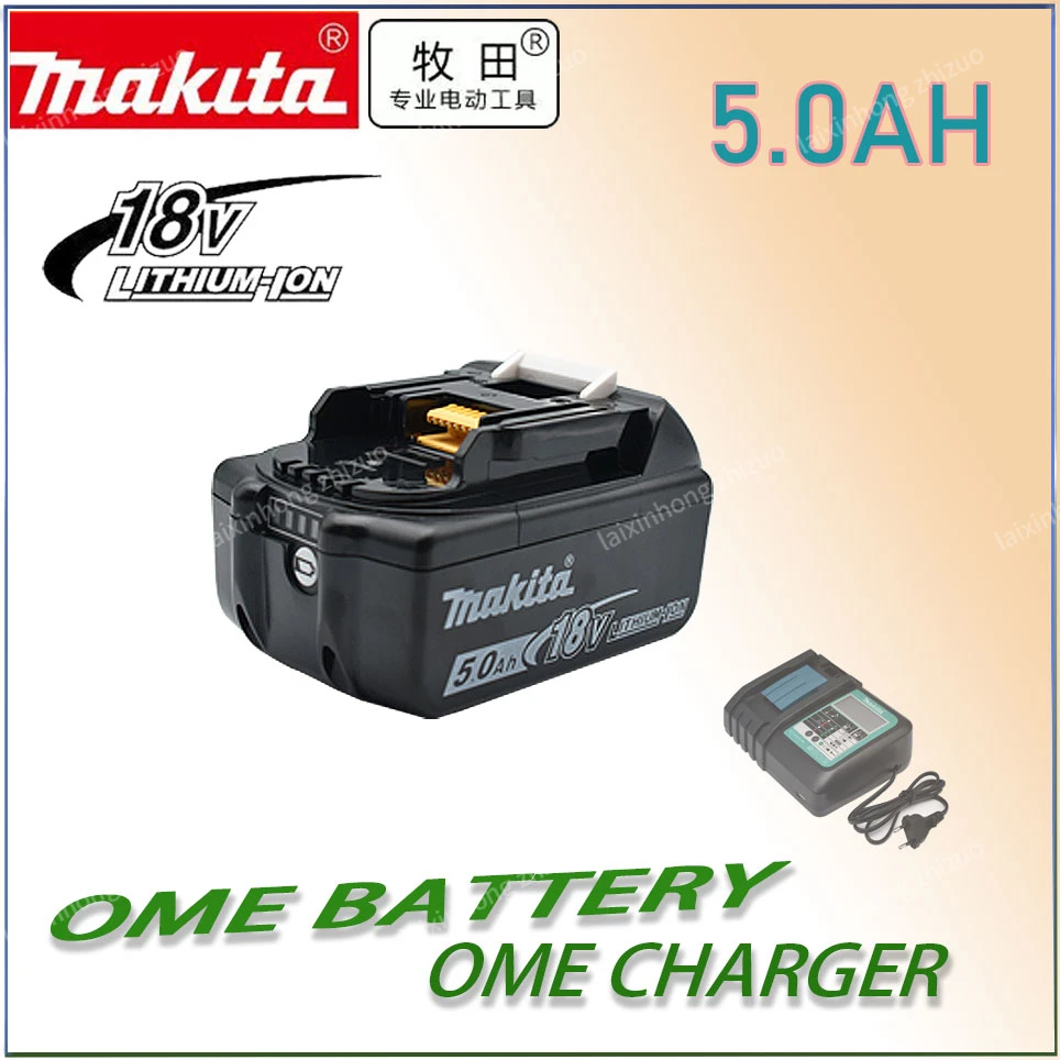 Makita Original Lithium ion Rechargeable Battery 18V 5000mAh 18v drill Replacement Batteries BL1860 BL1830 BL1850 BL1860B
Makita Original Lithium ion Rechargeable Battery 18V 5000mAh 18v drill Replacement Batteries BL1860 BL1830 BL1850 BL1860B