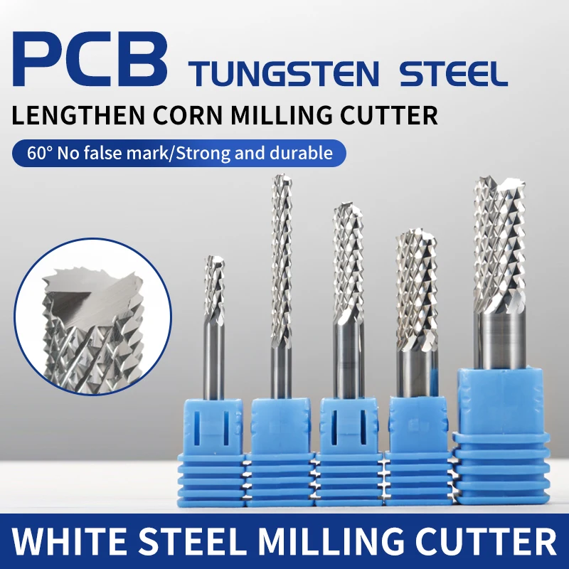 HRC60 Corn End mill Milling Cutter Bits D1.0*7*D3.175*38L/D2*10.5*D3.175*38L/D6*22*D6*50 Tungsten Steel Alloy Corn Mill
HRC60 Corn End mill Milling Cutter Bits D1.0*7*D3.175*38L/D2*10.5*D3.175*38L/D6*22*D6*50 Tungsten Steel Alloy Corn Mill