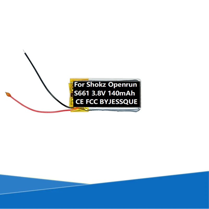 Original Replaces 140mAh 3.8V Battery For Shokz Openrun S661 Game Bone-Conduction Headphone Handsfree
Original Replaces 140mAh 3.8V Battery For Shokz Openrun S661 Game Bone-Conduction Headphone Handsfree