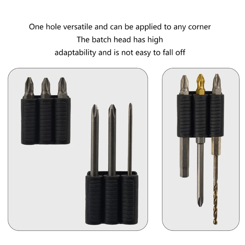 Bit Holder for Power Driver Drill Bits Bit Holder Adhesive Fasteners for Power Drill Home Improvement KXRE
Bit Holder for Power Driver Drill Bits Bit Holder Adhesive Fasteners for Power Drill Home Improvement KXRE