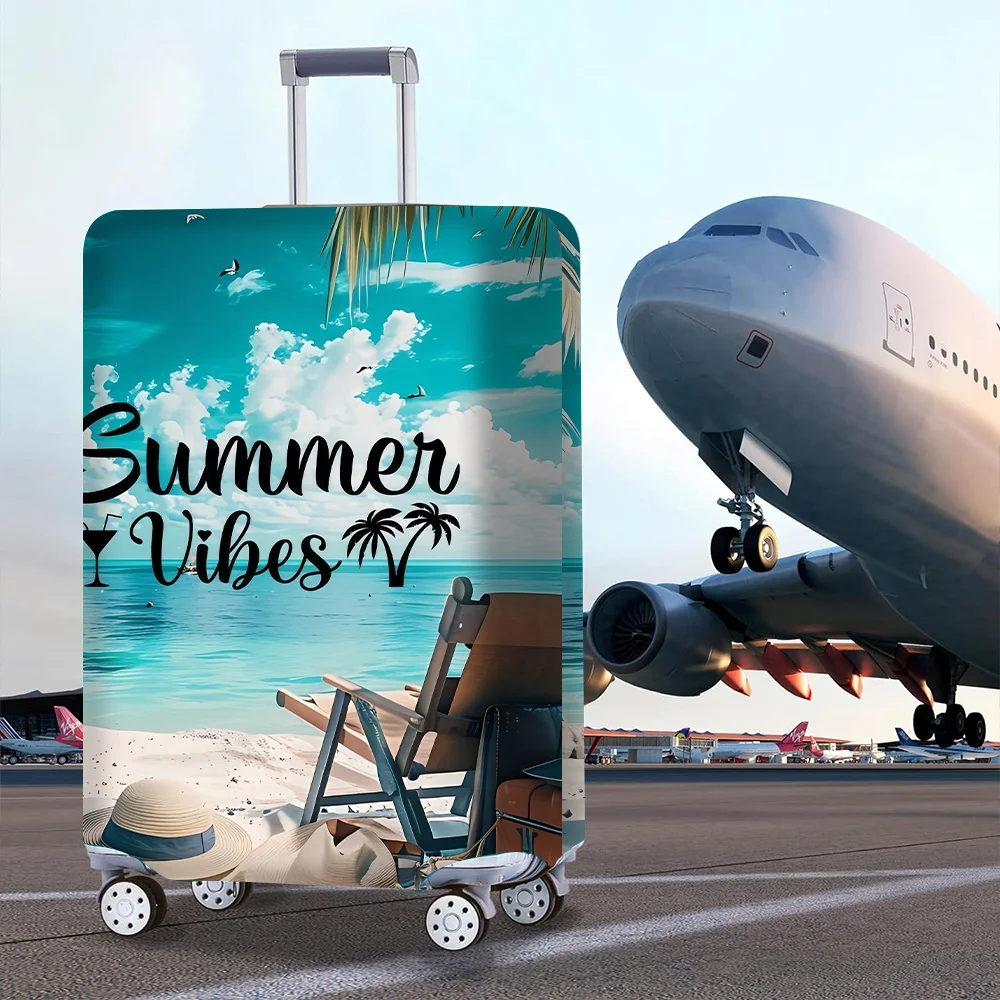 Summer Beach Luggage Cover, Tropical Vacation - Inspired "Summer Vibes" Design Washable Polyester, Luggage Protector
Summer Beach Luggage Cover, Tropical Vacation - Inspired "Summer Vibes" Design Washable Polyester, Luggage Protector