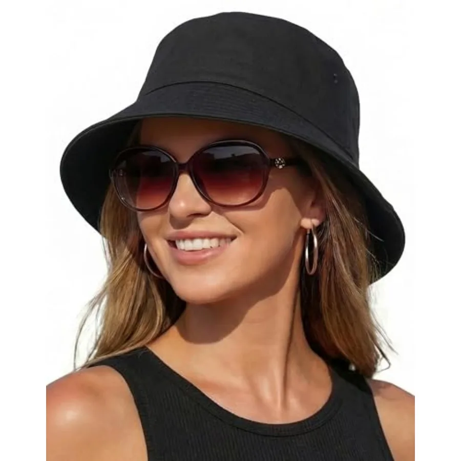 HONGTEYA Bucket Sun Hats for Woman Men Cotton Packable Summer Beach Sun Bucket Hats for Women Men Fishing Outdoor Vacation
HONGTEYA Bucket Sun Hats for Woman Men Cotton Packable Summer Beach Sun Bucket Hats for Women Men Fishing Outdoor Vacation