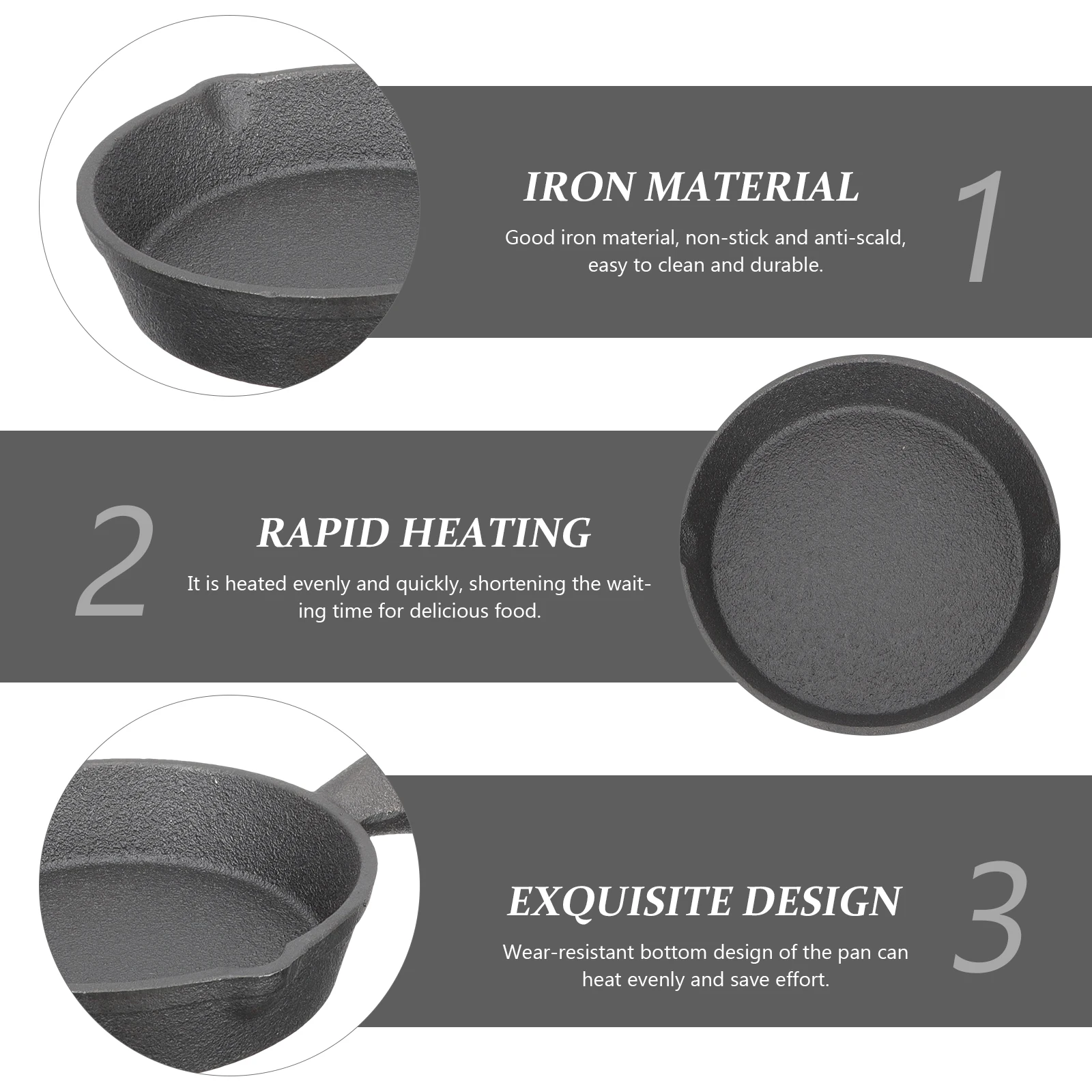 Mini Non-Stick Frying For Omelets Pancakes Steak Cooking Tool Household Use Ergonomic Handle Quick Heat Iron Easy Clean
Mini Non-Stick Frying For Omelets Pancakes Steak Cooking Tool Household Use Ergonomic Handle Quick Heat Iron Easy Clean