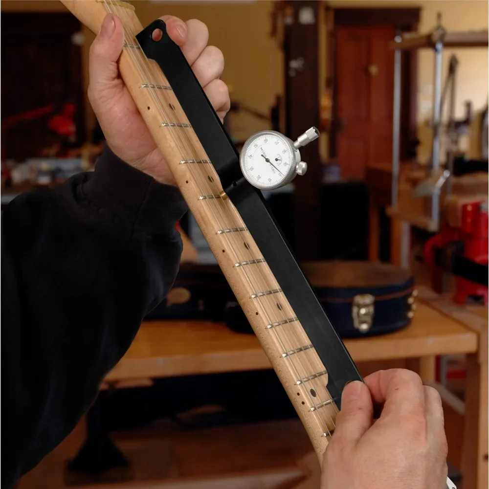 Neck curvature measurement dial indicator folk guitar relief neck reset calibration repair tool
Neck curvature measurement dial indicator folk guitar relief neck reset calibration repair tool