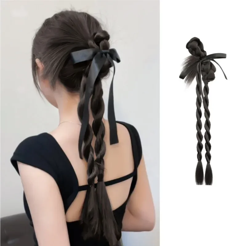 Двойной плетеный синтетический парик, веревка для волос, 50 см, сладкий хвостик, головной убор
Двойной плетеный синтетический парик, веревка для волос, 50 см, сладкий хвостик, головной убор