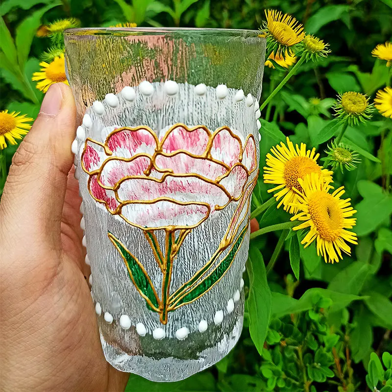 Japanese Glacier Glass Cups, High Temperature Resistant Coffee Cup, High Beauty Flower Pattern Water Cup, Party Wine Glasses
Japanese Glacier Glass Cups, High Temperature Resistant Coffee Cup, High Beauty Flower Pattern Water Cup, Party Wine Glasses