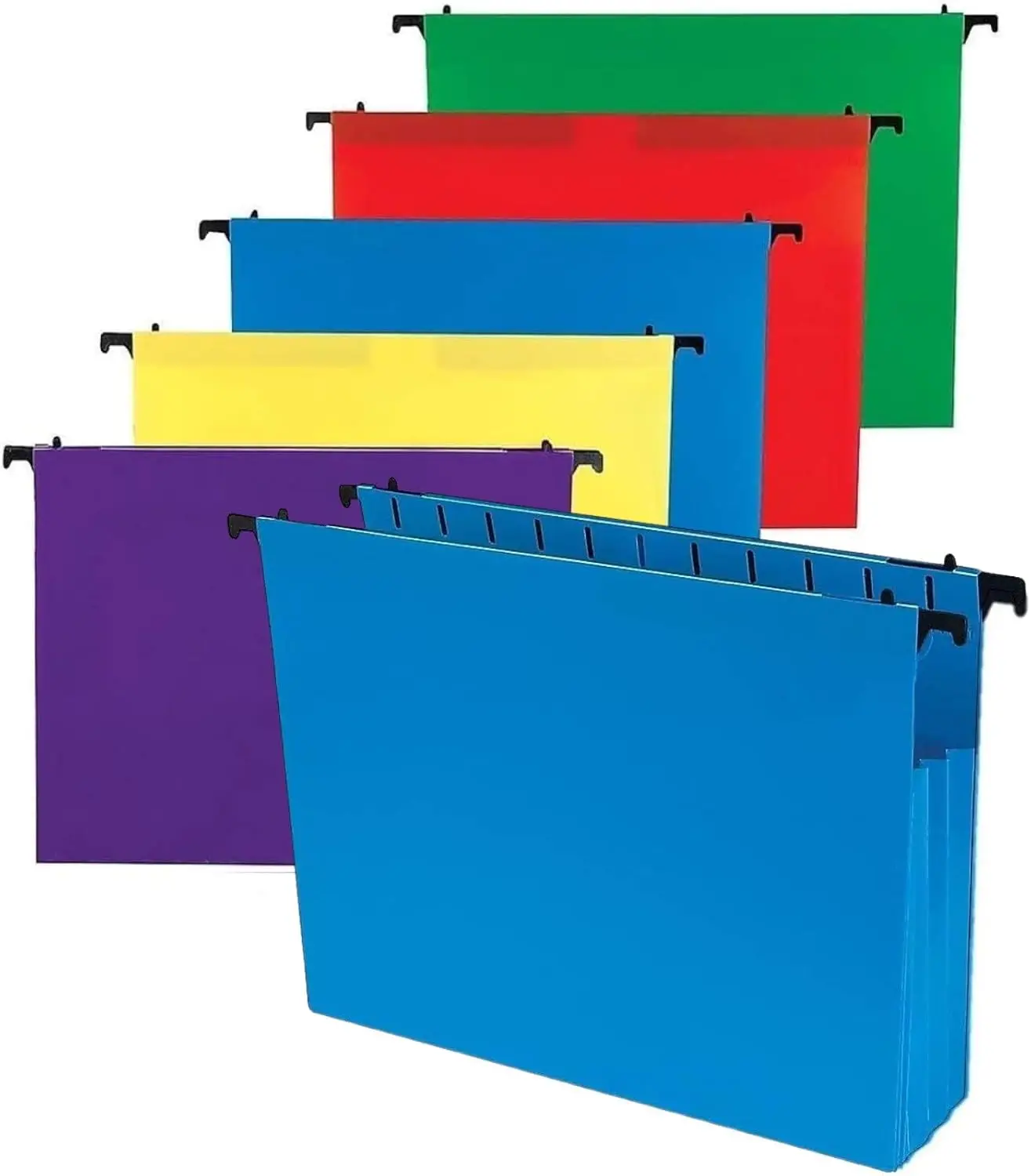 Poly Expanding Hanging File Folders for Letter Size, Assorted Colors 5-Pack
Poly Expanding Hanging File Folders for Letter Size, Assorted Colors 5-Pack