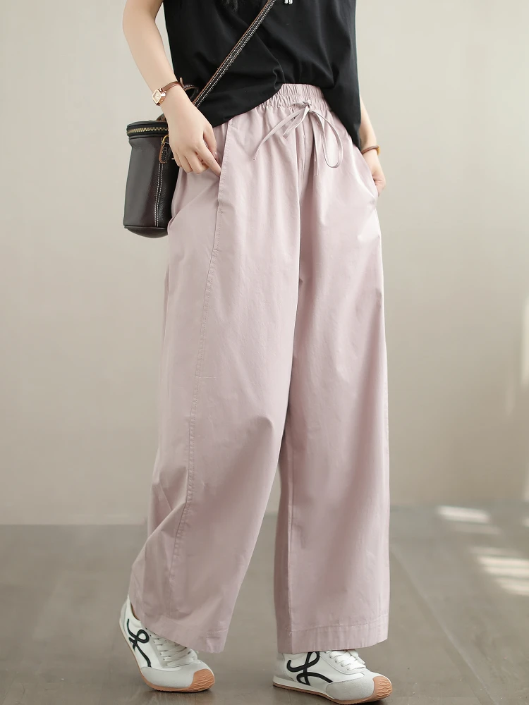 Женские прямые брюки из 100% хлопка, повседневные, с высокой талией, свободного кроя, летние, новые, модные, стройнящие, цветные
Женские прямые брюки из 100% хлопка, повседневные, с высокой талией, свободного кроя, летние, новые, модные, стройнящие, цветные